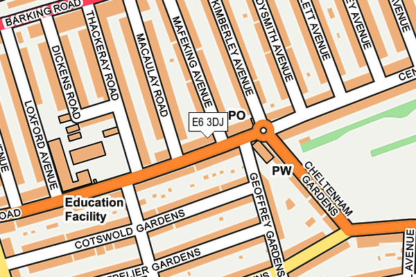 E6 3DJ map - OS OpenMap – Local (Ordnance Survey)