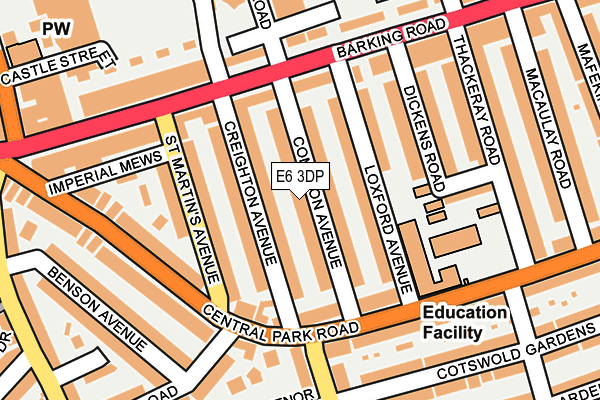 E6 3DP map - OS OpenMap – Local (Ordnance Survey)