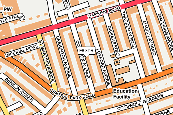 E6 3DR map - OS OpenMap – Local (Ordnance Survey)