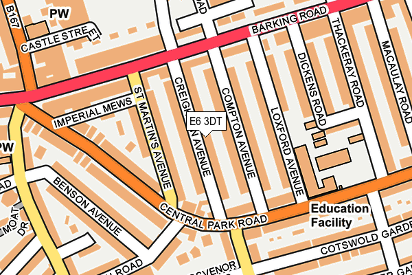 E6 3DT map - OS OpenMap – Local (Ordnance Survey)