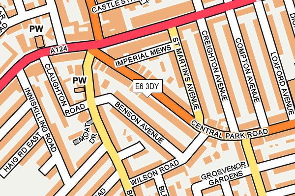 E6 3DY map - OS OpenMap – Local (Ordnance Survey)