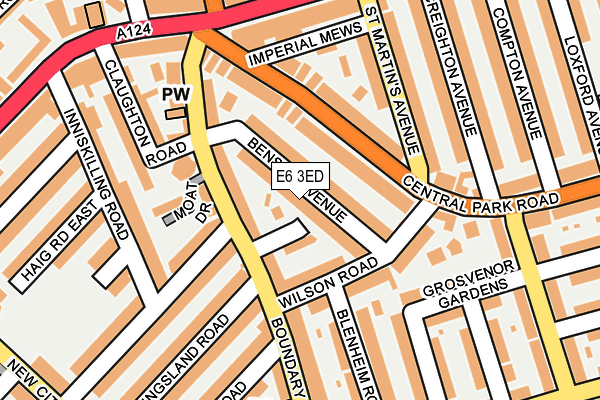 E6 3ED map - OS OpenMap – Local (Ordnance Survey)