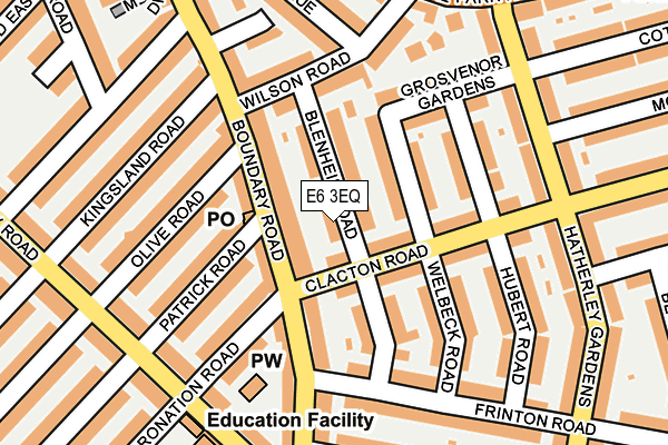 E6 3EQ map - OS OpenMap – Local (Ordnance Survey)