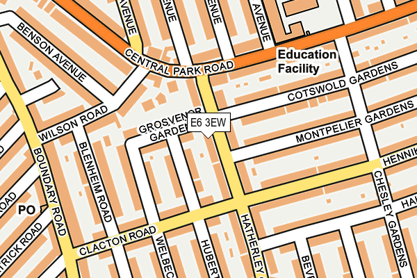 E6 3EW map - OS OpenMap – Local (Ordnance Survey)
