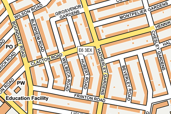 E6 3EX map - OS OpenMap – Local (Ordnance Survey)