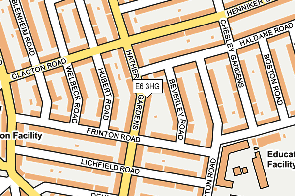 E6 3HG map - OS OpenMap – Local (Ordnance Survey)