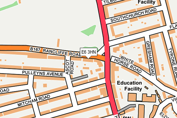 E6 3HN map - OS OpenMap – Local (Ordnance Survey)