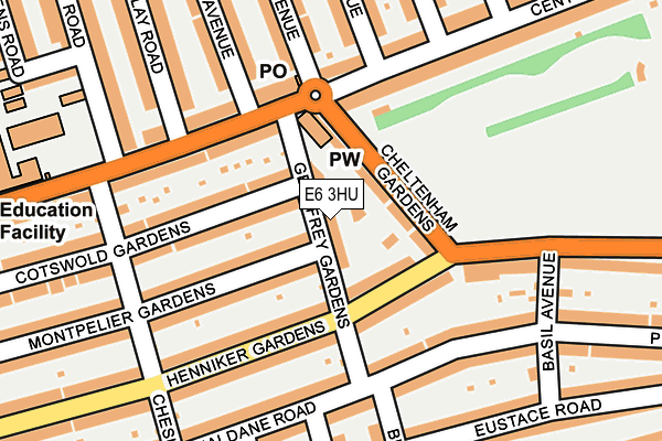 E6 3HU map - OS OpenMap – Local (Ordnance Survey)