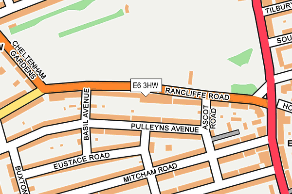 E6 3HW map - OS OpenMap – Local (Ordnance Survey)