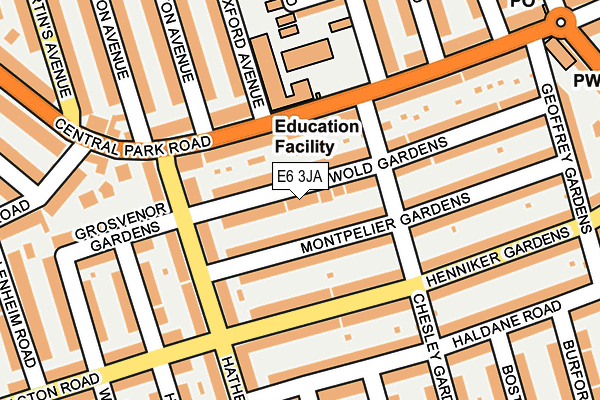 E6 3JA map - OS OpenMap – Local (Ordnance Survey)