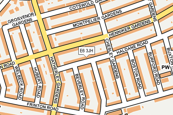 E6 3JH map - OS OpenMap – Local (Ordnance Survey)