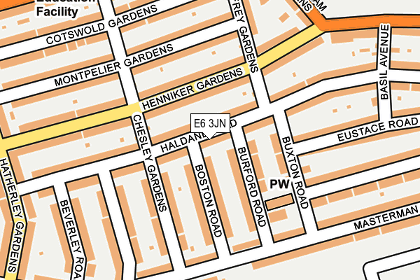 E6 3JN map - OS OpenMap – Local (Ordnance Survey)