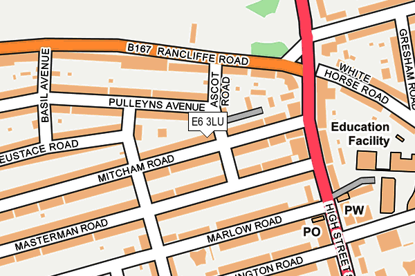 E6 3LU map - OS OpenMap – Local (Ordnance Survey)