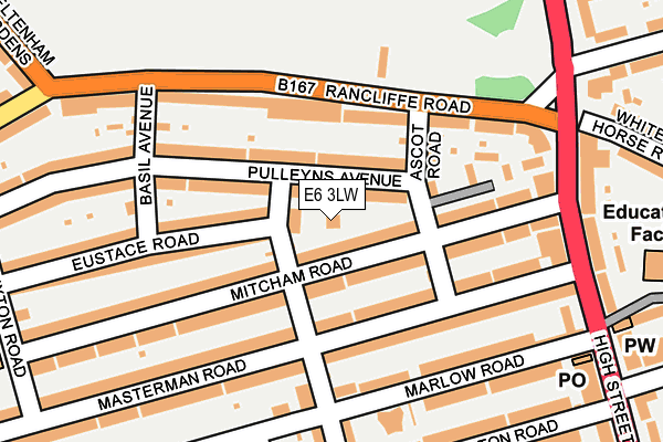 E6 3LW map - OS OpenMap – Local (Ordnance Survey)