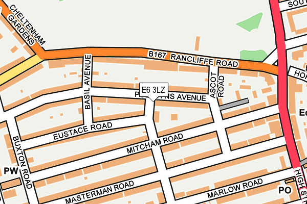 E6 3LZ map - OS OpenMap – Local (Ordnance Survey)