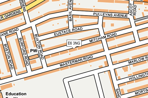 E6 3NG map - OS OpenMap – Local (Ordnance Survey)