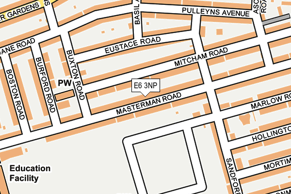 E6 3NP map - OS OpenMap – Local (Ordnance Survey)