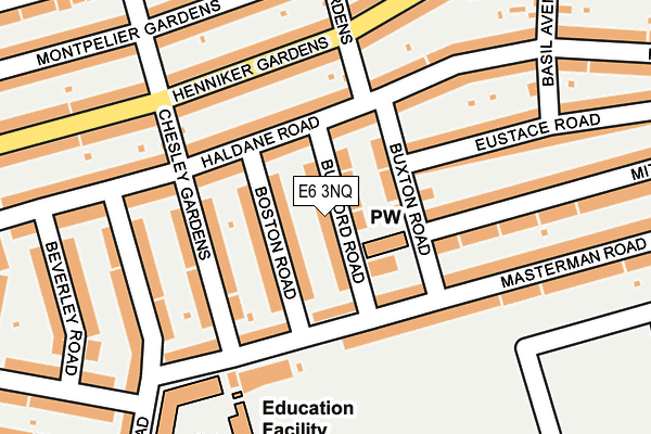 E6 3NQ map - OS OpenMap – Local (Ordnance Survey)