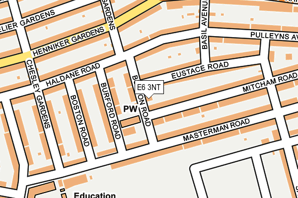 E6 3NT map - OS OpenMap – Local (Ordnance Survey)