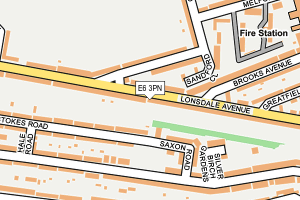 E6 3PN map - OS OpenMap – Local (Ordnance Survey)