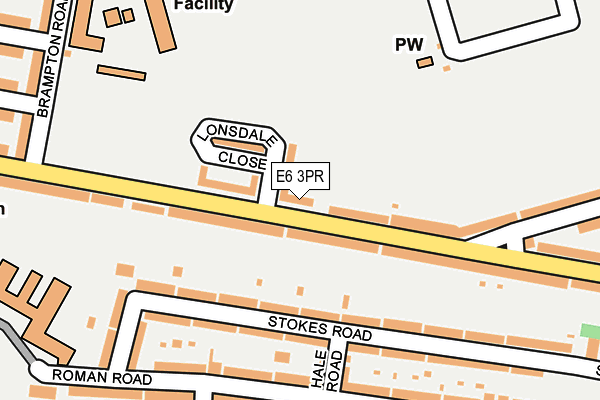 E6 3PR map - OS OpenMap – Local (Ordnance Survey)