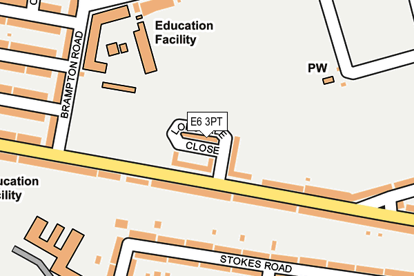 E6 3PT map - OS OpenMap – Local (Ordnance Survey)