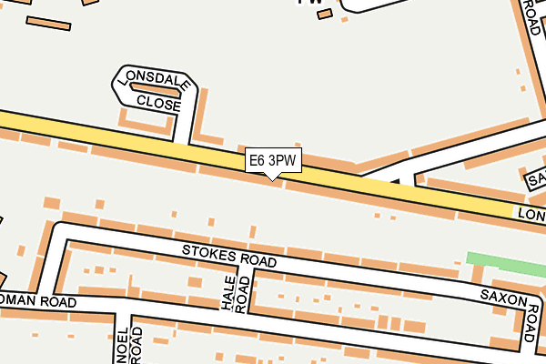 E6 3PW map - OS OpenMap – Local (Ordnance Survey)