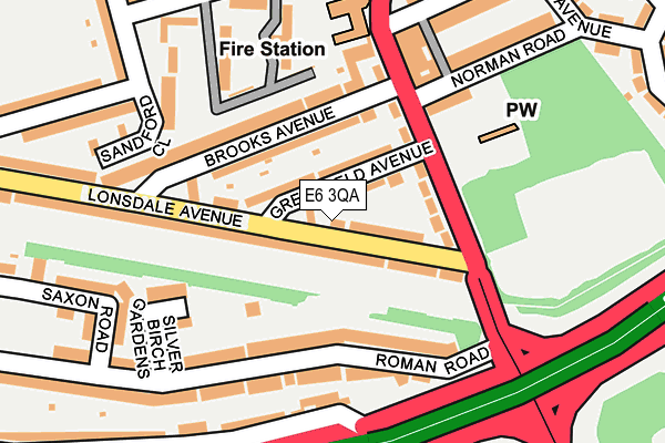 E6 3QA map - OS OpenMap – Local (Ordnance Survey)