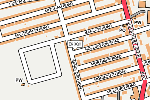 E6 3QH map - OS OpenMap – Local (Ordnance Survey)