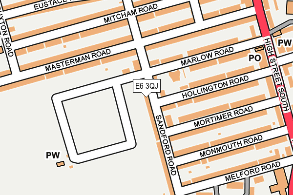 E6 3QJ map - OS OpenMap – Local (Ordnance Survey)