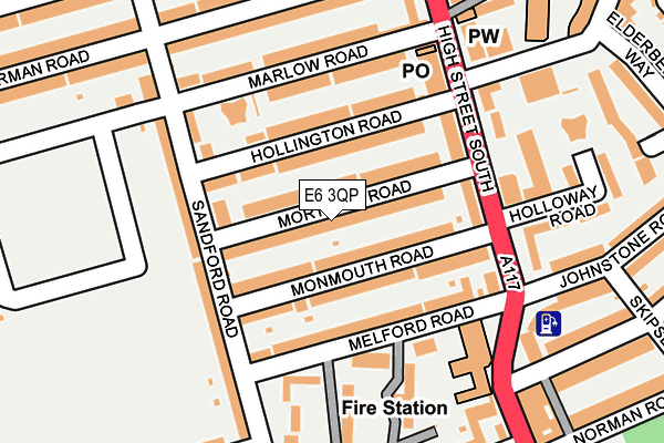 E6 3QP map - OS OpenMap – Local (Ordnance Survey)