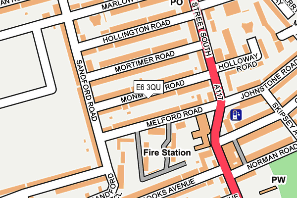 E6 3QU map - OS OpenMap – Local (Ordnance Survey)