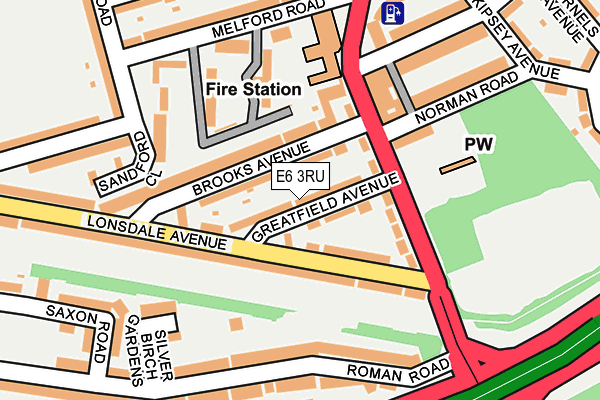 E6 3RU map - OS OpenMap – Local (Ordnance Survey)