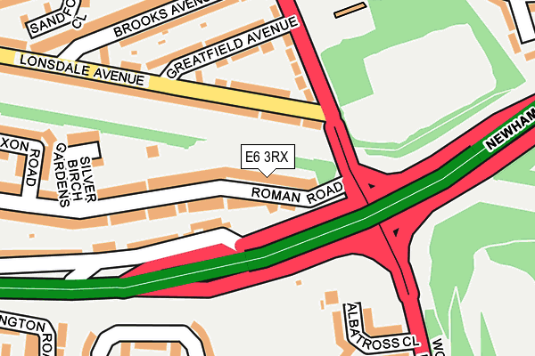 E6 3RX map - OS OpenMap – Local (Ordnance Survey)