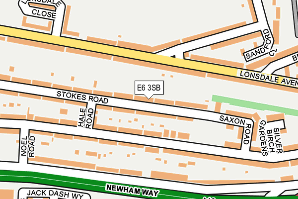 E6 3SB map - OS OpenMap – Local (Ordnance Survey)