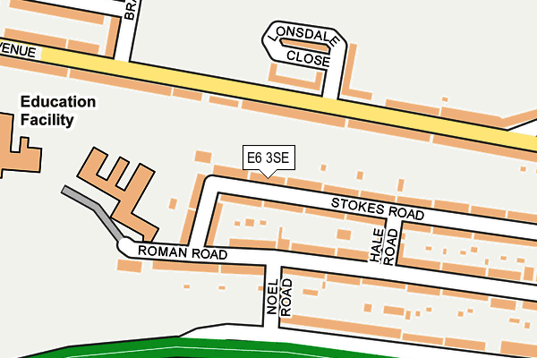 E6 3SE map - OS OpenMap – Local (Ordnance Survey)