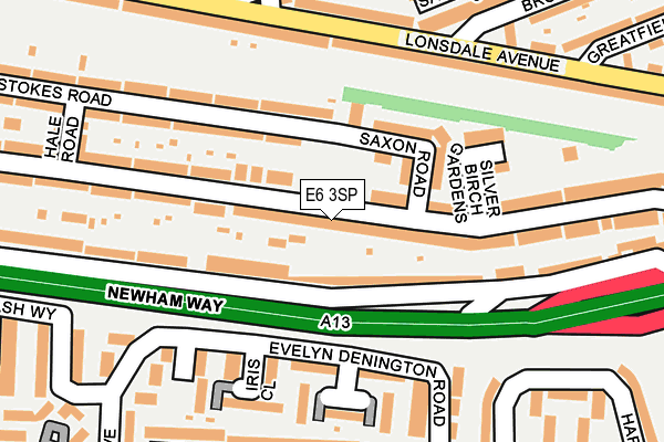 E6 3SP map - OS OpenMap – Local (Ordnance Survey)