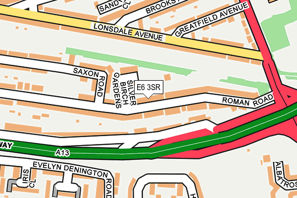 E6 3SR map - OS OpenMap – Local (Ordnance Survey)