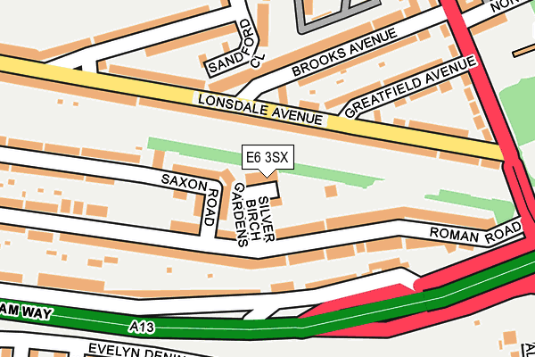 E6 3SX map - OS OpenMap – Local (Ordnance Survey)