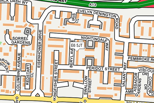 E6 5JT map - OS OpenMap – Local (Ordnance Survey)