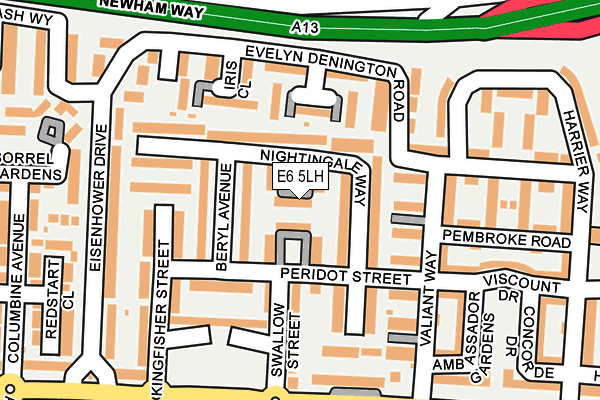 E6 5LH map - OS OpenMap – Local (Ordnance Survey)
