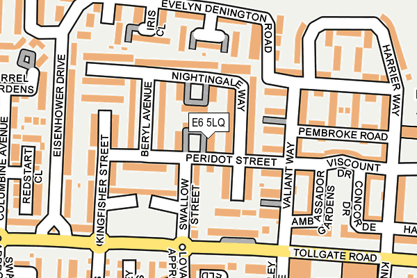 E6 5LQ map - OS OpenMap – Local (Ordnance Survey)