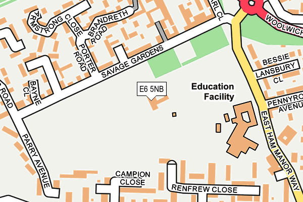 E6 5NB map - OS OpenMap – Local (Ordnance Survey)