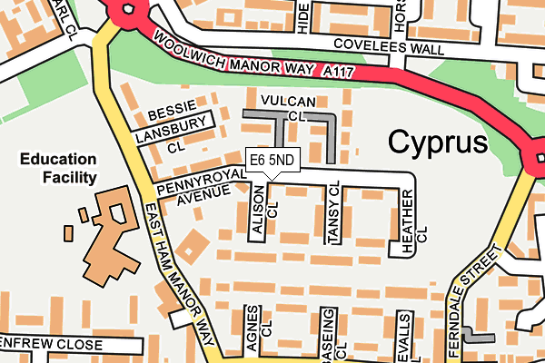 E6 5ND map - OS OpenMap – Local (Ordnance Survey)