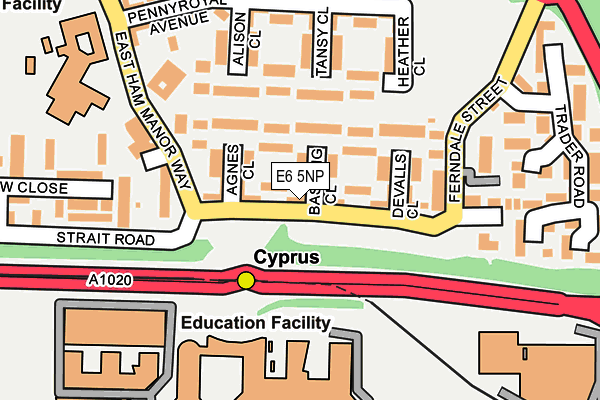 E6 5NP map - OS OpenMap – Local (Ordnance Survey)