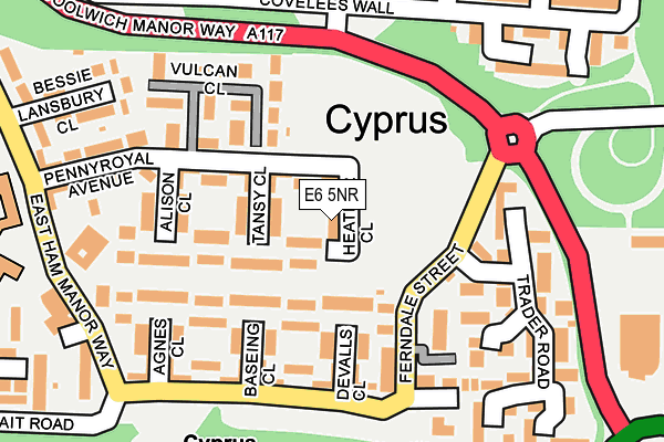 E6 5NR map - OS OpenMap – Local (Ordnance Survey)