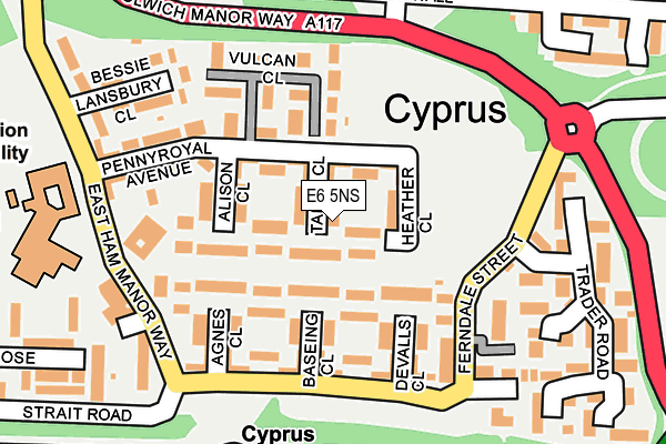 E6 5NS map - OS OpenMap – Local (Ordnance Survey)