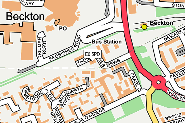 E6 5PD map - OS OpenMap – Local (Ordnance Survey)