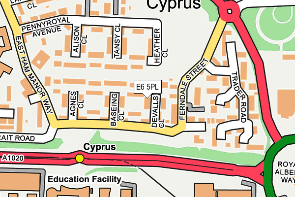 E6 5PL map - OS OpenMap – Local (Ordnance Survey)