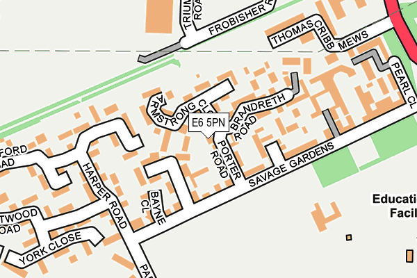 E6 5PN map - OS OpenMap – Local (Ordnance Survey)